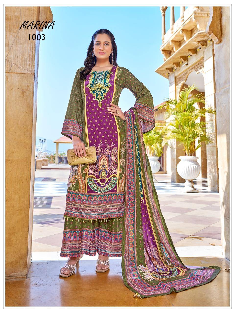 Banwery marina Unstitched salwar kameez wholesale
